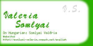 valeria somlyai business card